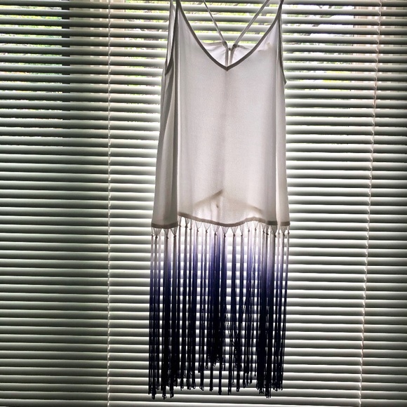 NWOT Sugar Lips Long Ombre Fringed top - Picture 1 of 17